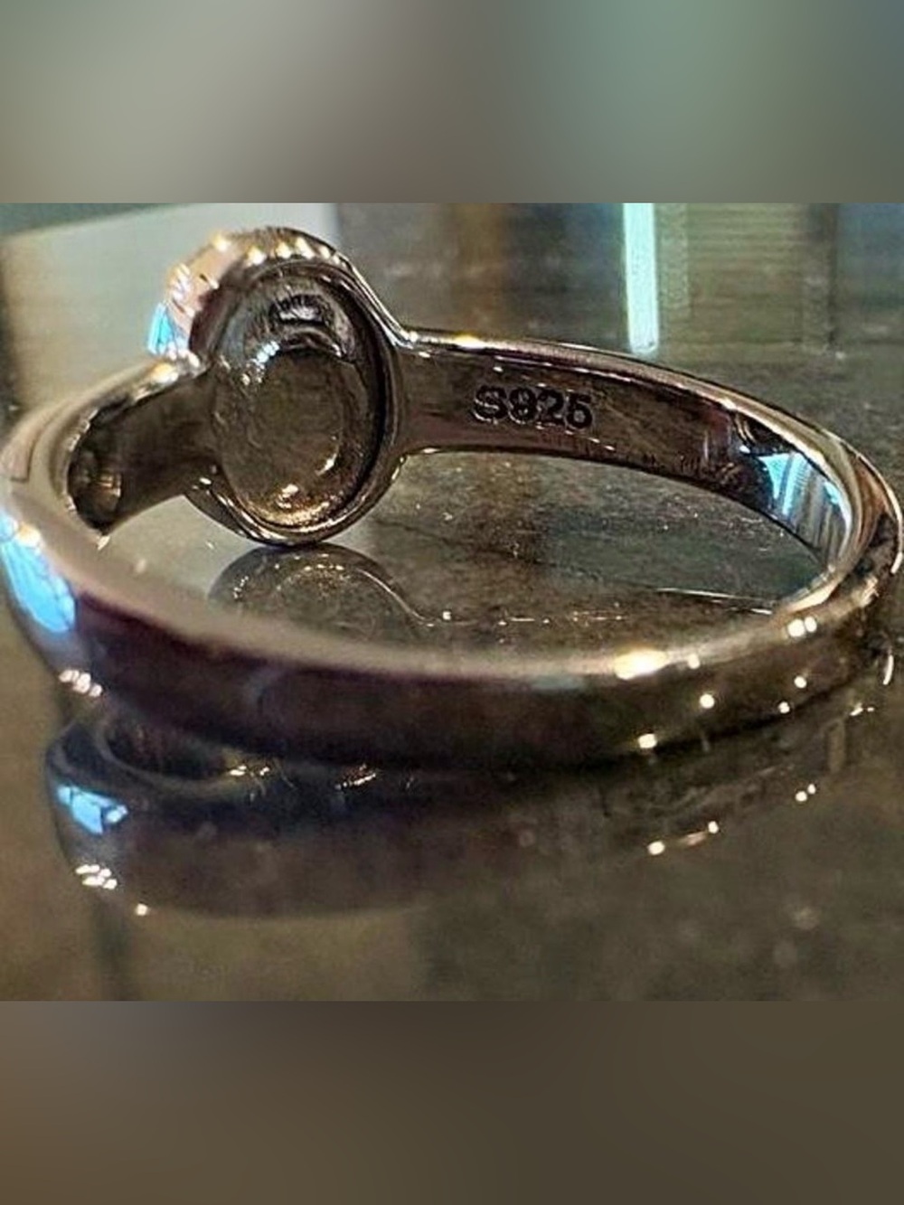 Stamped 925 Sterling Silver~Color Changing Mood Ring~Size 10 - Picture 6 of 8